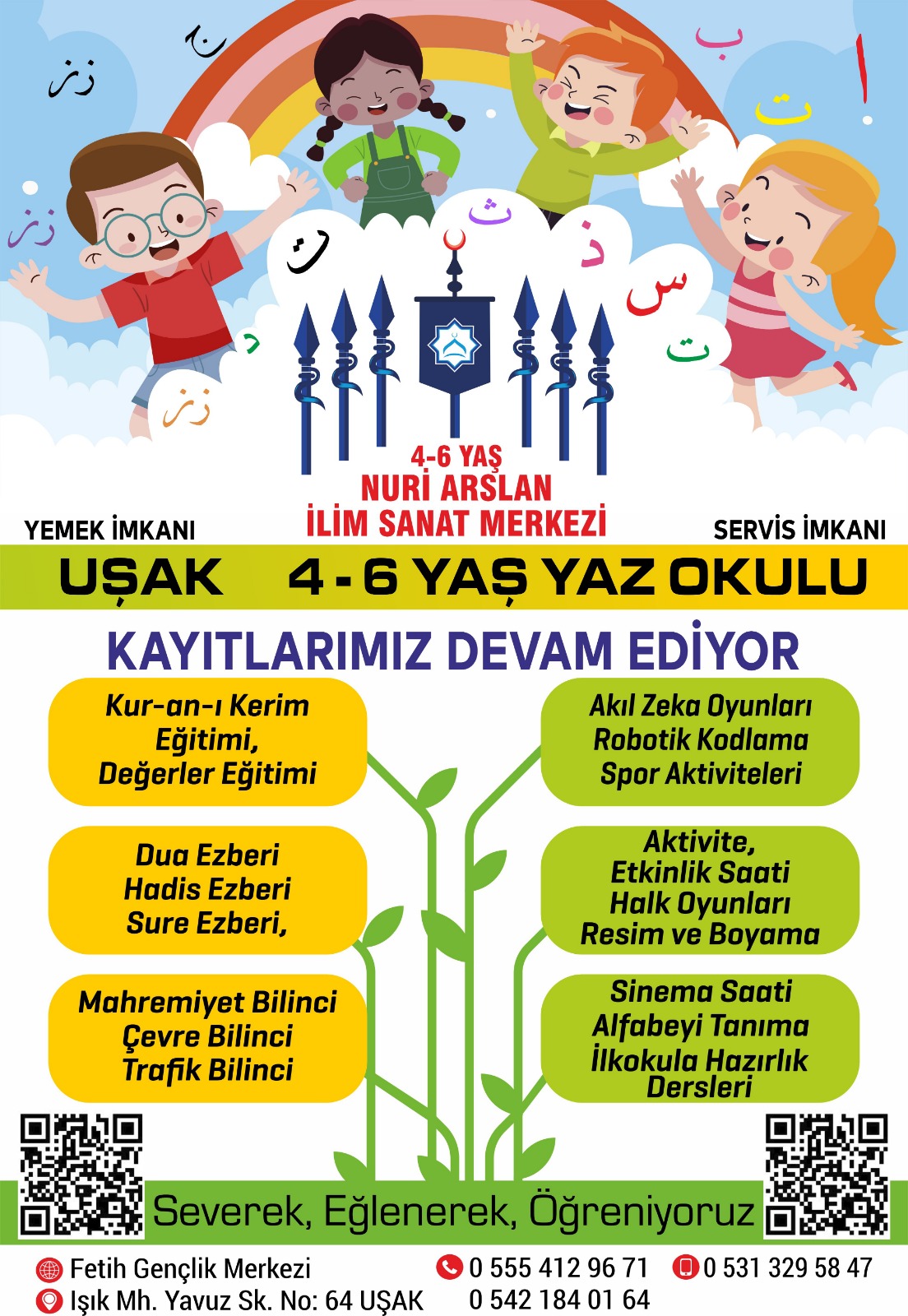 2025  İlkokul-Ortaokul-okul öncesi 3-6 yaş Yaz Okulu Kayıtları Başladı