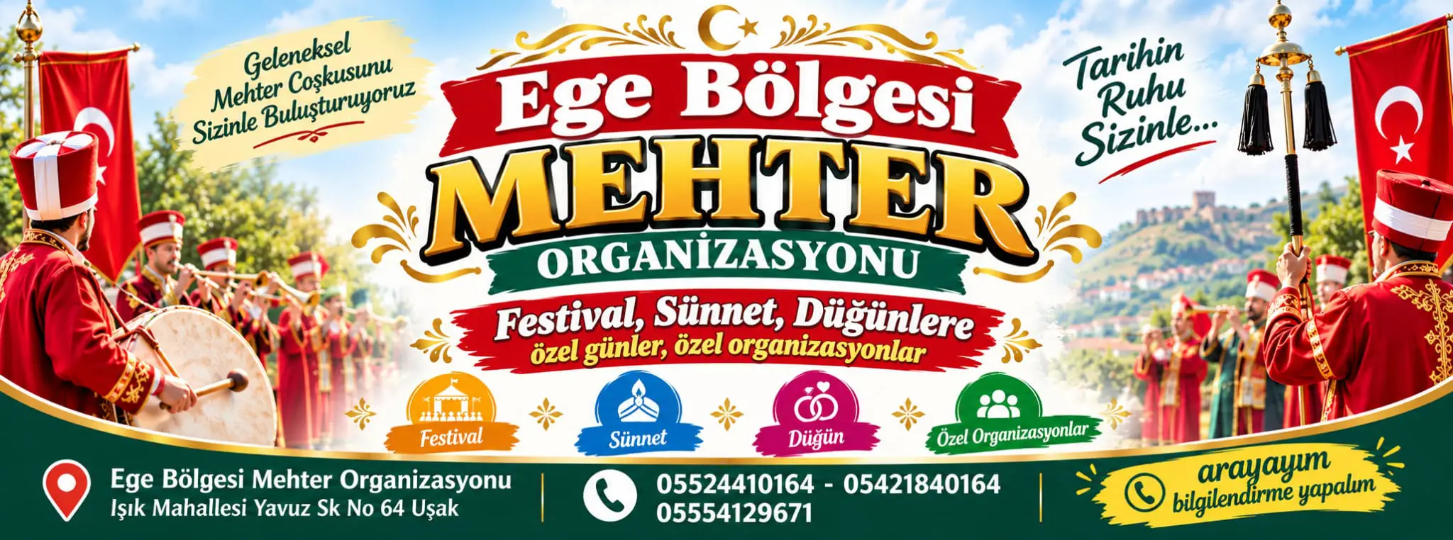 Ege Bölgesi Mehter Organizasyonu 05524410164-05421840164-05554129671